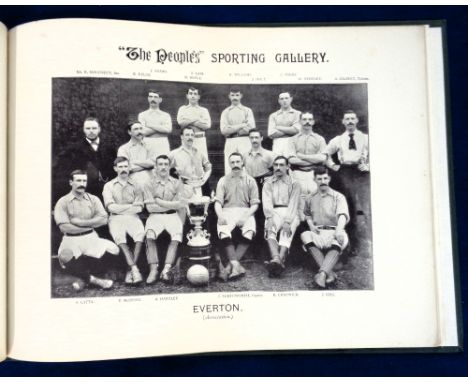The People's Sporting Gallery, a bound volume of 22 large b/w photographic teamgroups 1894-1895 inc. Aston Villa, Southampton