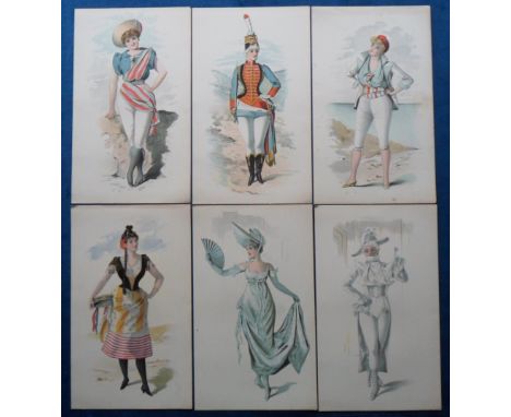 Entertainment, 19thC Gaiety Theatre Book of Sketches by Perry Anderson illustrating his own designs in Monte Cristo Jr writte