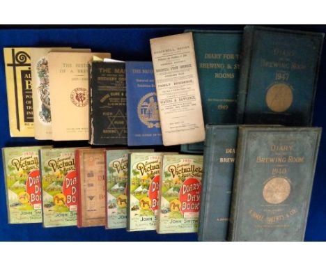 Ephemera, Brewing, a collection of brewing diaries to comprise John Smith's Tadcaster Brewery for 1890, 1920, 23, 31, 34 and 
