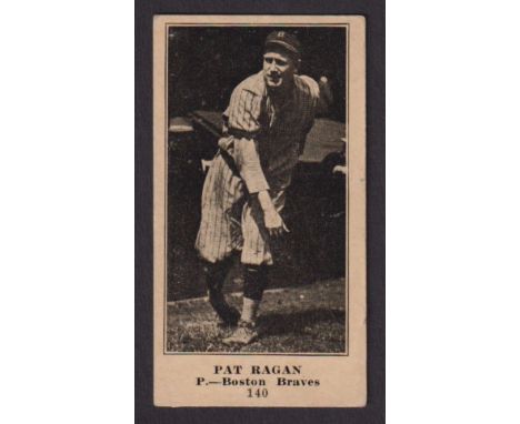 Trade card, USA, Globe Clothing Co, Major League Baseball Players, type card, no 140 Pat Ragan (gd) (1)