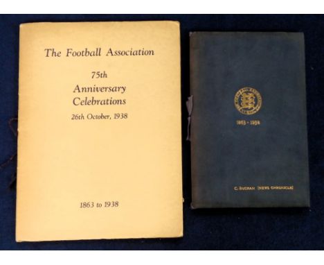 The Football Association, 75th Anniversary Celebrations 1863-1938, FA published brochure, 40 pages with images of special gif