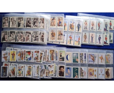 Cigarette cards, 12 sets, AM Wix Film Stars (3rd), Teofani Past & Present 24 cards, 'Army', UKTC (2) Officers Full Dress, Sol
