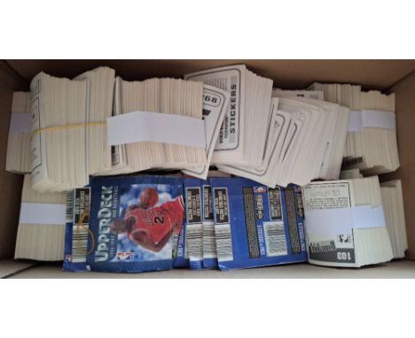 Trade Stickers, Large selection of several thousand stickers, all sport related, many Basketball issues including Upper Deck 