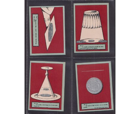 Trade cards, 14 more unusual cards, Stephenson's Floor Polish Puzzle cards (4), Boys Magazine Bar Eight Model Ranch, Letraset