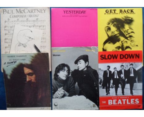 Entertainment, Sheet Music, Beatles, Wings, John Lennon, 20 items of sheet music to include 1 book entitled Paul McCartney Co