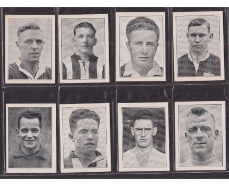 Cigarette cards, R J Hill Popular Footballers Season 1934-35, series A (set 30 cards) includes Dixie Dean & series B (set 20 