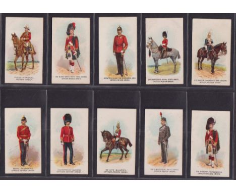 Cigarette cards, Wills (Australia), Types of the British Army (mixed backs, 33 Capstan, 17 Vice Regal) (set 50 cards) (gd)
