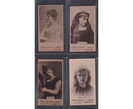 Cigarette cards, Wills, Beauties, Actresses & Children (Three Castles & Firefly Cigarettes), 4 cards, all Actresses, Edith Gr