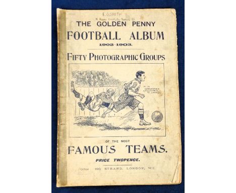 The Golden Penny Football Album 1902/03, 32 pages containing 50 photographic team groups plus various other information, inc.