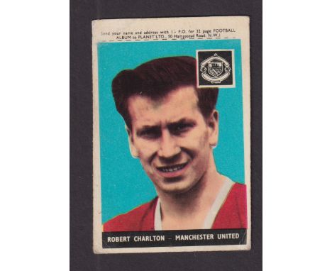 Trade cards, A&BC Gum Footballers 1958 1st Series 'With Planet' (set 46 cards) including Bobby Charlton Manchester United (fa