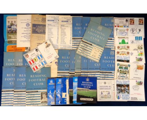 Football programmes etc, Reading FC, a collection of approx. 40 home programmes, mostly 1950's/60's inc. Cheltenham FAC 50/1,
