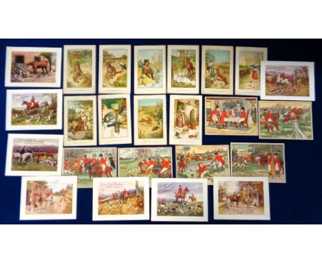Trade cards, Van Houten, selection of cards, De La Fontaine's Fables English Language (6) & German Language (4) (some with sl