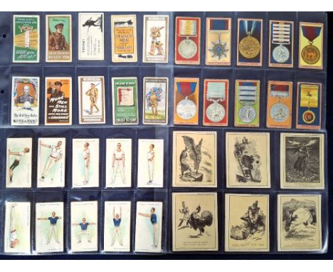 Cigarette cards, Will's, 41 sets in 4 modern albums, including Allied Army Leaders, And When Did You Last See Your Father (se