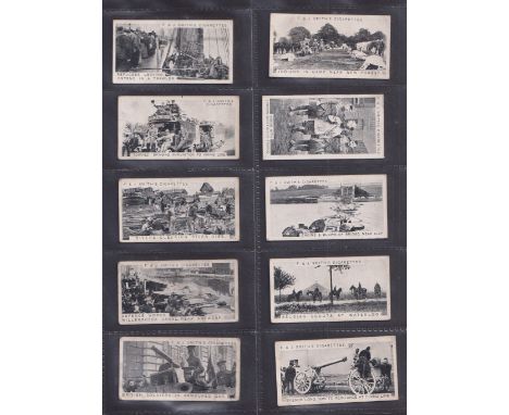 Cigarette cards, Naval & Military, 7 sets, Smith's War Incidents 2nd series, Player's Badges & Flags of British Regiments (gr