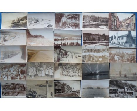 Postcards, a UK topographical mix of approx. 49 cards with strength in Devon. RPs include Hallsands, Torcross (6), Salcombe R