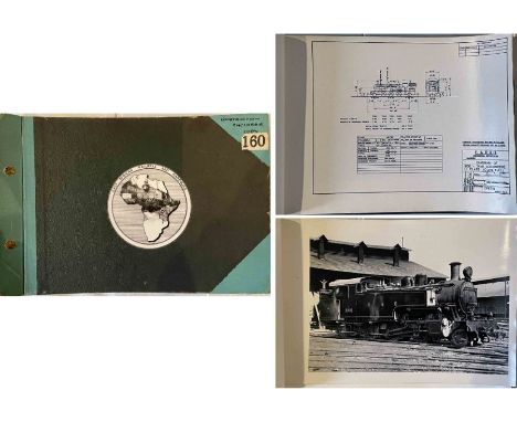 1950s East African Railways and Harbours ENGINE STOCK LIST &amp; DIAGRAMS. A binder containing 80 pages of lists of engines, 