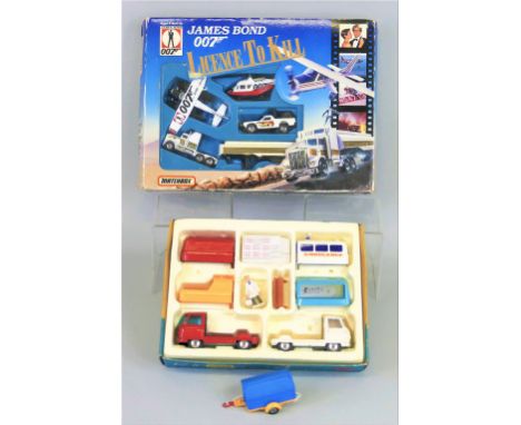 Corgi - Gift Set No.24, Constructor Set with Commer 3/4 ton chassis, boxed, Dinky Pennyburn trailer, unboxed, and Matchbox Ja