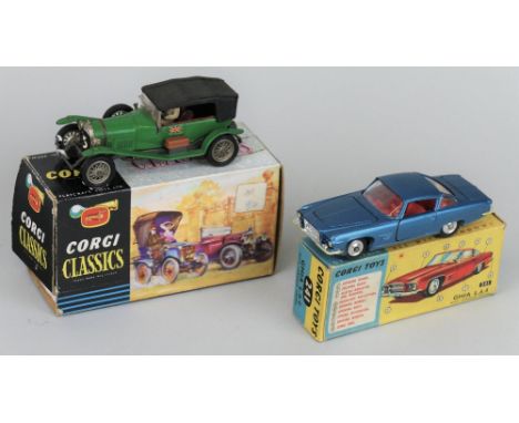 Corgi - Ghia L6.4 with Chrysler engine, No.241, and Classics 1927 Bentley Le Mans, No.9002, both boxed (2)