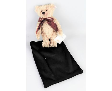 A Steiff limited edition Celebration 1880-2005 teddy bear, 30cm high, No.360/2005, in bag with certificate, EAN 038976