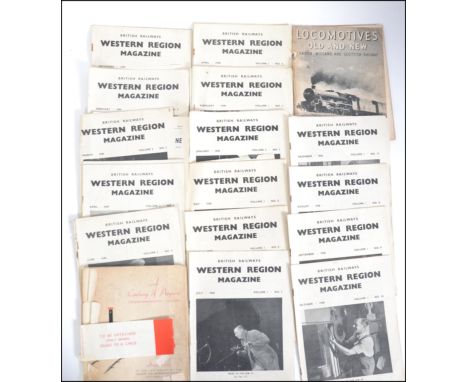 A good group of Vintage Railway Books & Magazines: 12 British Railways Western Region Magazines 1948; 9 British Railways West