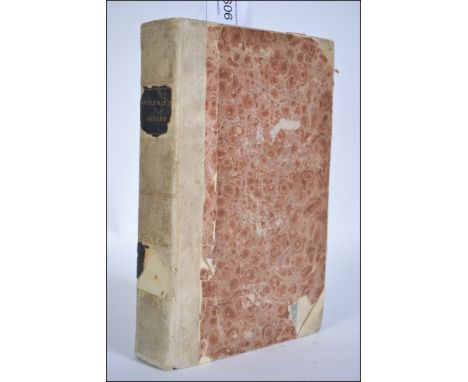 The Gentleman's Magazine XXXVI c1766. First Edition. Rare Georgian publication book. Half vellum binding, in paper covered br