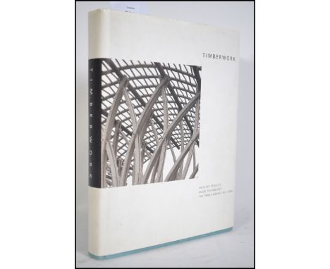 Holmebakk, B & Arkitekturforlaget; ' Timberwork '. Oslo 2000, First Edition. Cloth binding with unclipped dust jacket. Rare r