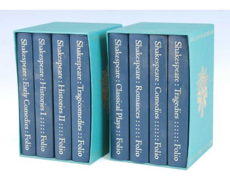 Shakespeare, William: The Complete Plays, London, The Folio Society, 1997, eight volumes housed in two slip-cases, together w