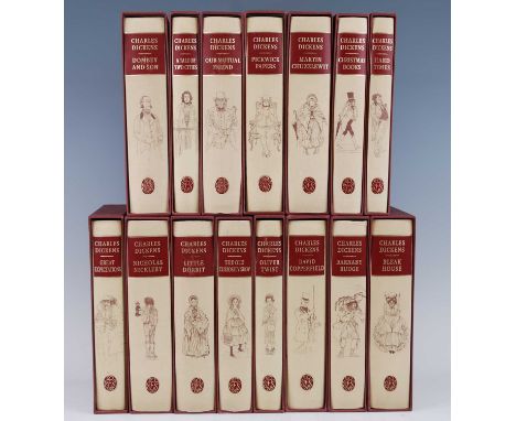 Dickens, Charles: The Works Of, all uniformly bound Folio Society editions in slip-cases to include Dombey And Son, Great Exp