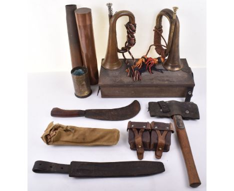 WW1 Hotchkiss Machine Gun Ammunition Tin, complete with the metal compartment divider to the interior and label to underside 
