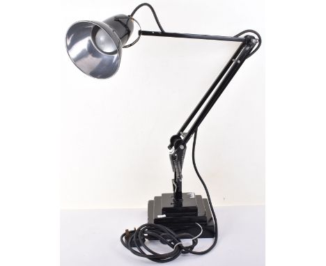 Royal Air Force Air Ministry Marked Operations Room Anglepoise Desk Lamp, stamped with Air Ministry crowned AM mark and 5C/10