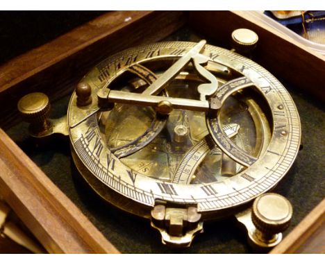 Brass boxed multi compass