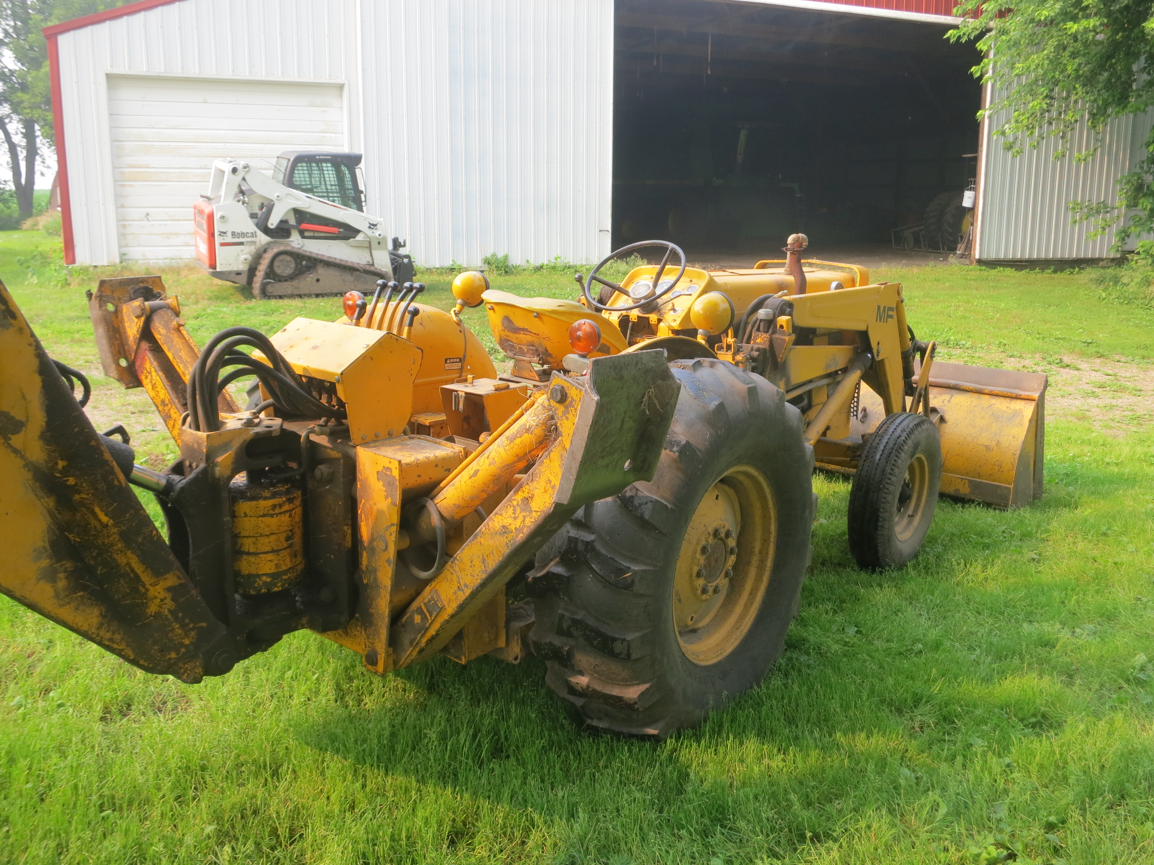 Massey Ferguson Model 30 Backhoe Wloader Sr 9a153550 3580 Hrs