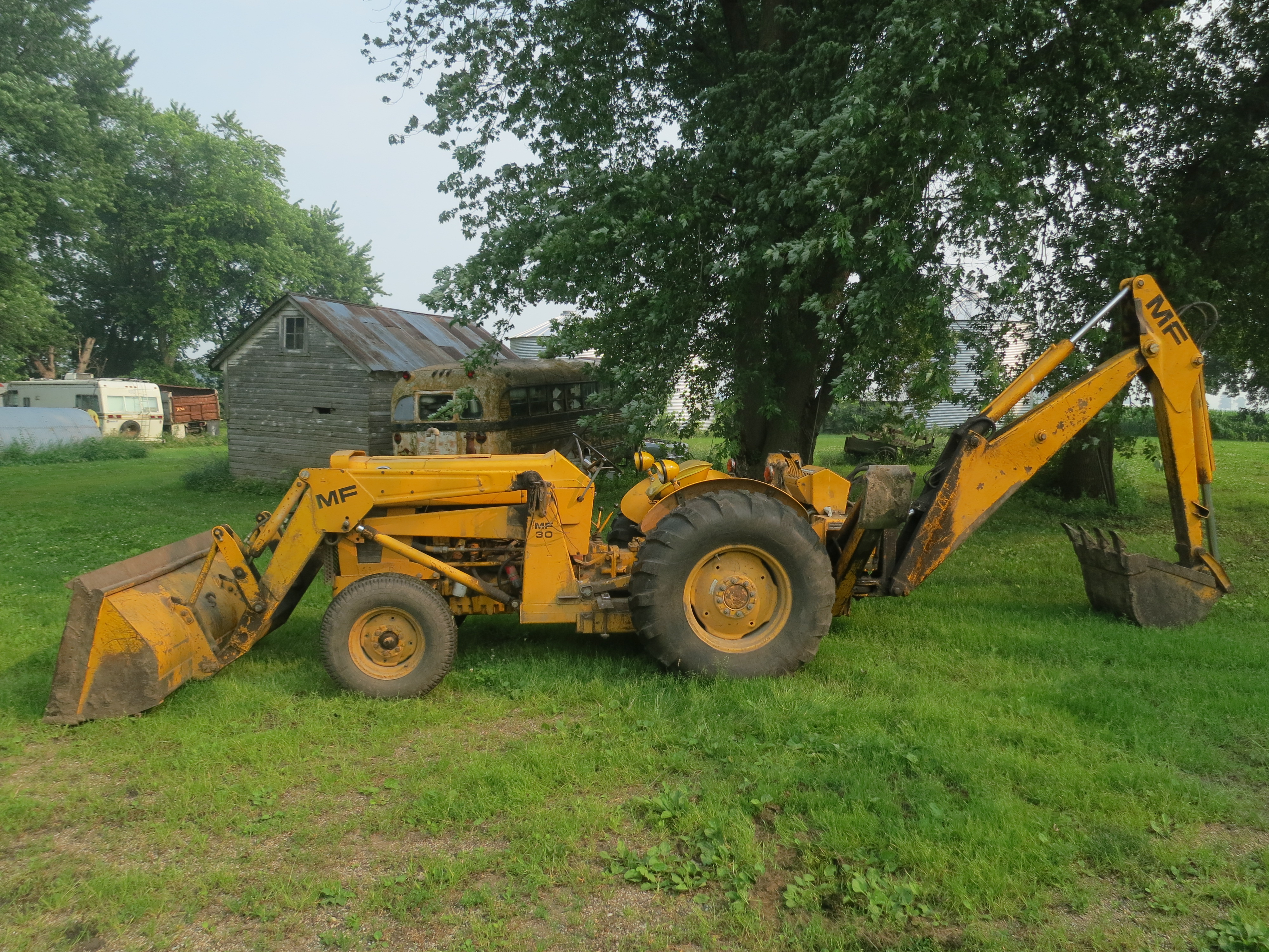 Massey Ferguson Model 30 Backhoe Wloader Sr 9a153550 3580 Hrs