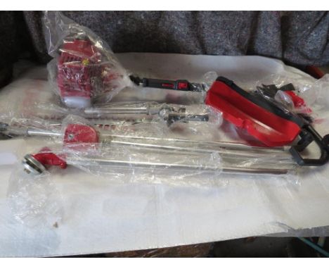 A PETROL GARDEN HEDGE TRIMMER MULTI-TOOL - NOT CHECKED 