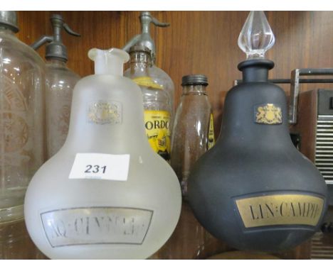 TWO VINTAGE CHEMIST BOTTLES A/F 
