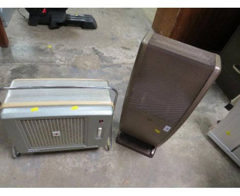 TWO VINTAGE HEATERS FOR DISPLAY PURPOSES 
