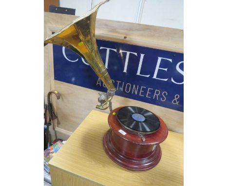 A VINTAGE GRAMOPHONE 