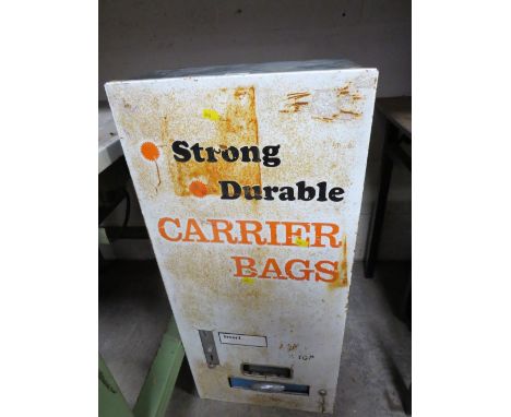 A VINTAGE CARRIER BAG DISPENSER 