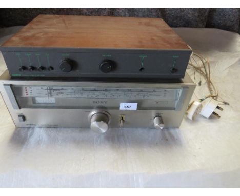 A SONY ST-212AL TUNER AND A QED STEROE A230 AMPLIFIER 