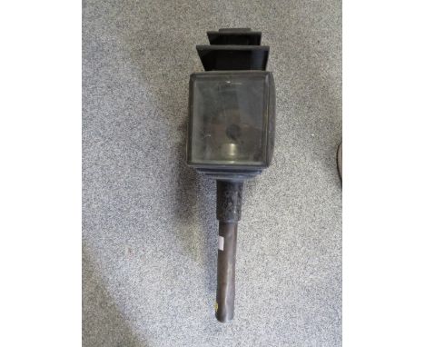 A VINTAGE CARRIAGE LANTERN A/F 