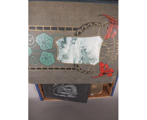 A QUANITY OF VINTAGE POSTCARDS IN VARIOUS ALBUMS 
