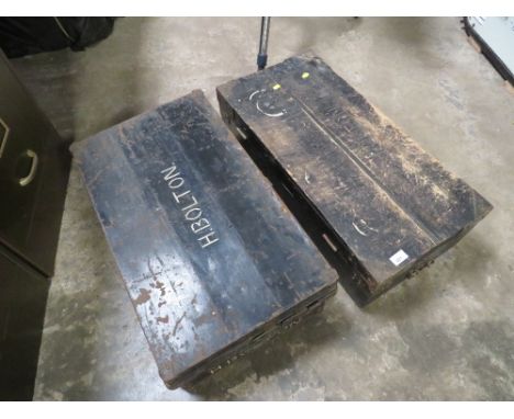 TWO VINTAGE TOOL BOXES AND CONTENTS 
