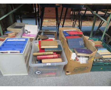 A SELECTION OF VINTAGE HARDBACK BOOKS ETC