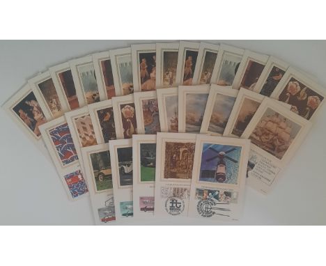 FDC postcard collection. Over 20 in collection appx. British Theatre, British Textiles and more May yield good value. Good co