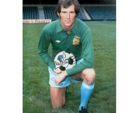 Joe Corrigan signed colour print 16x12 Inch Is an English former professional footballer who played as a goalkeeper in the Fo
