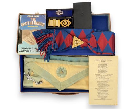 Freemason Collection Small Briefcase Contains The Uniform of a Freemason. Includes Badges, Guide and Book. All Genuine Unifor