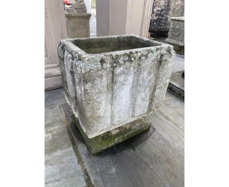 A brutalist style garden planter
H50cm x W45cm