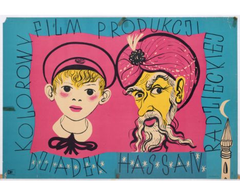 Polish Movie Poster for the Russian film The Flying Carpet - Directed by Gennadi Kazansky. Starring Nikolai Volkov. Country: 