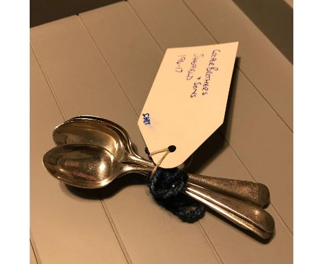 A Lot of 6 Sheffield silver tea spoons by Cooper Brothers &amp; Sons dated 1916.