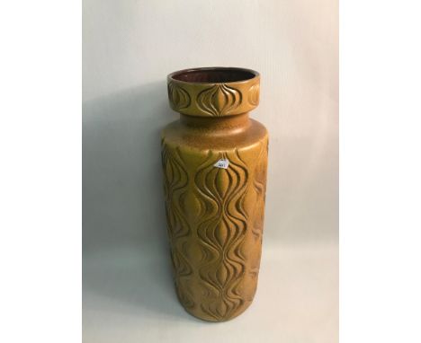 A Large West German studio pottery vase/stick stand. Measures 54cm in height 